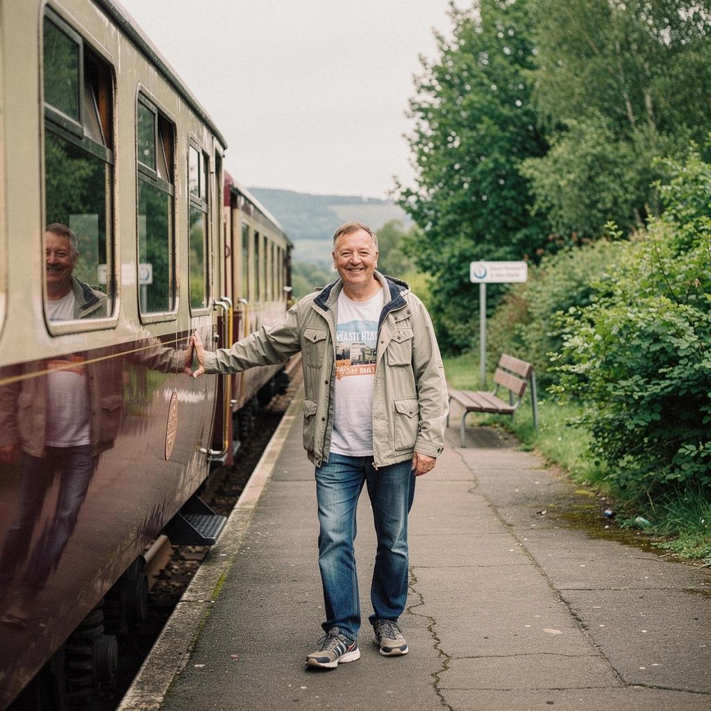 Поезд мчится по живописному пейзажу американского запада, окруженный горами и лесами.